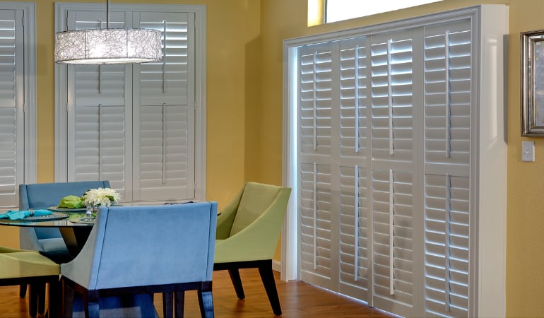 Patio Doors with Plantation Shutters in Orlando